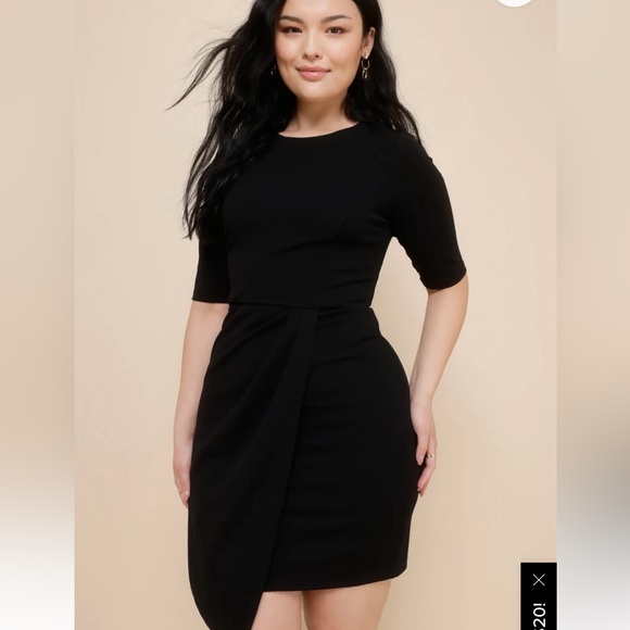 Lulu’s Black Sheath Dress NWT - Picture 2 of 5
